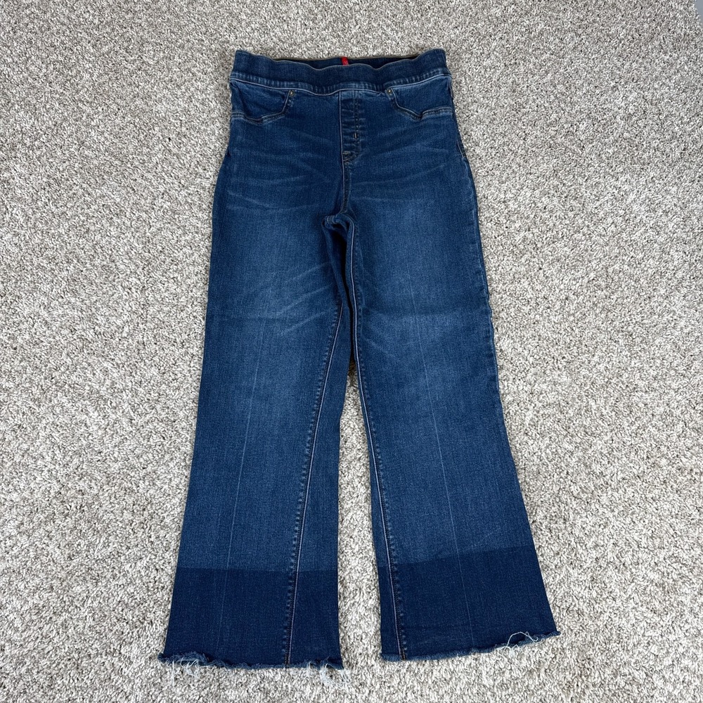 SPANX Dark Blue Denim Flare Jeans